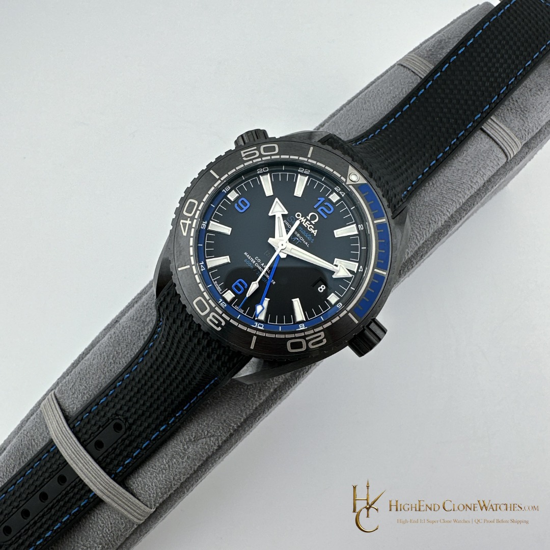 Omega Seamaster Planet Ocean 600m Deep Black 215.92.46.22.01.002 45.5mm product view super clone watch