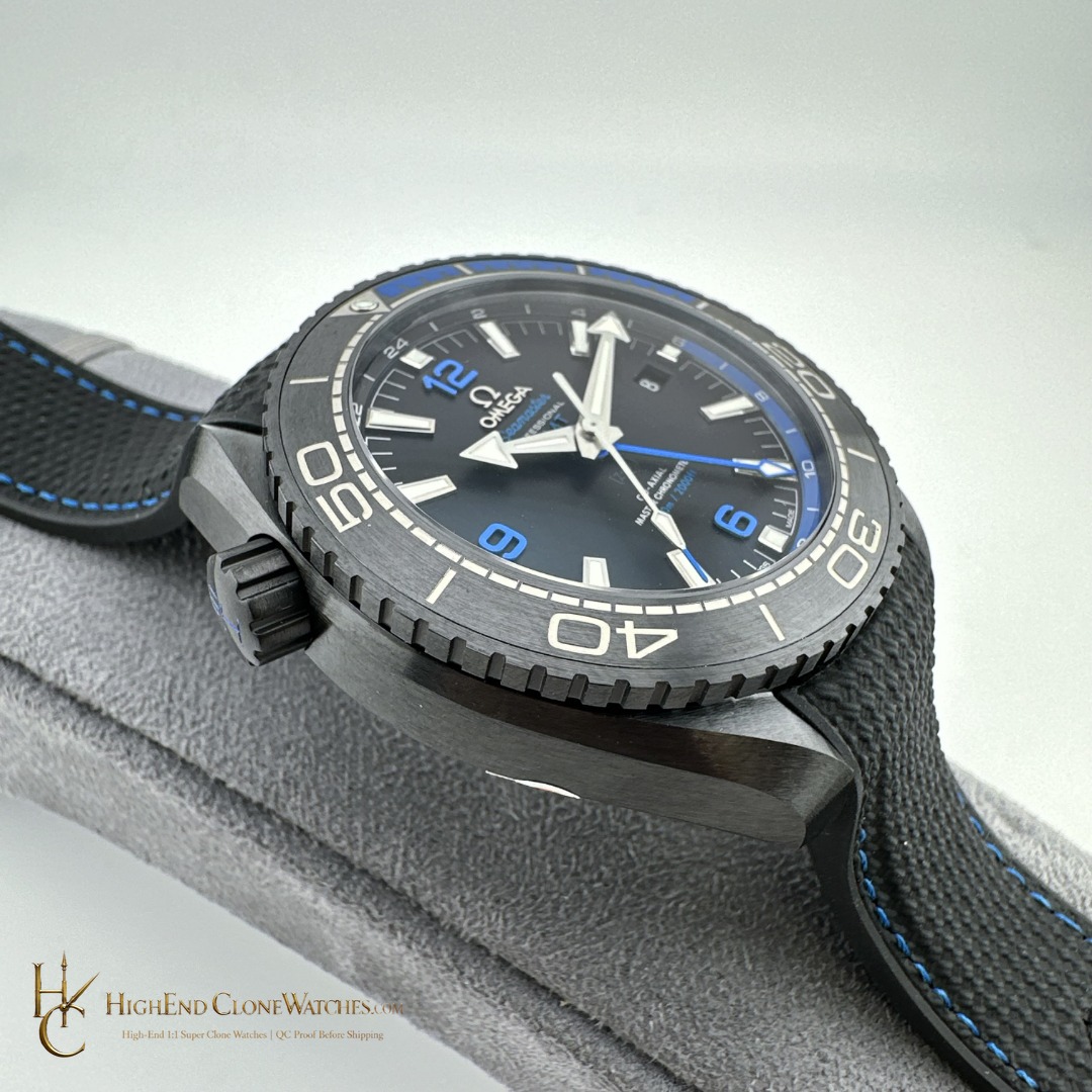Omega Seamaster Planet Ocean 600m Deep Black 215.92.46.22.01.002 45.5mm product view super clone watch