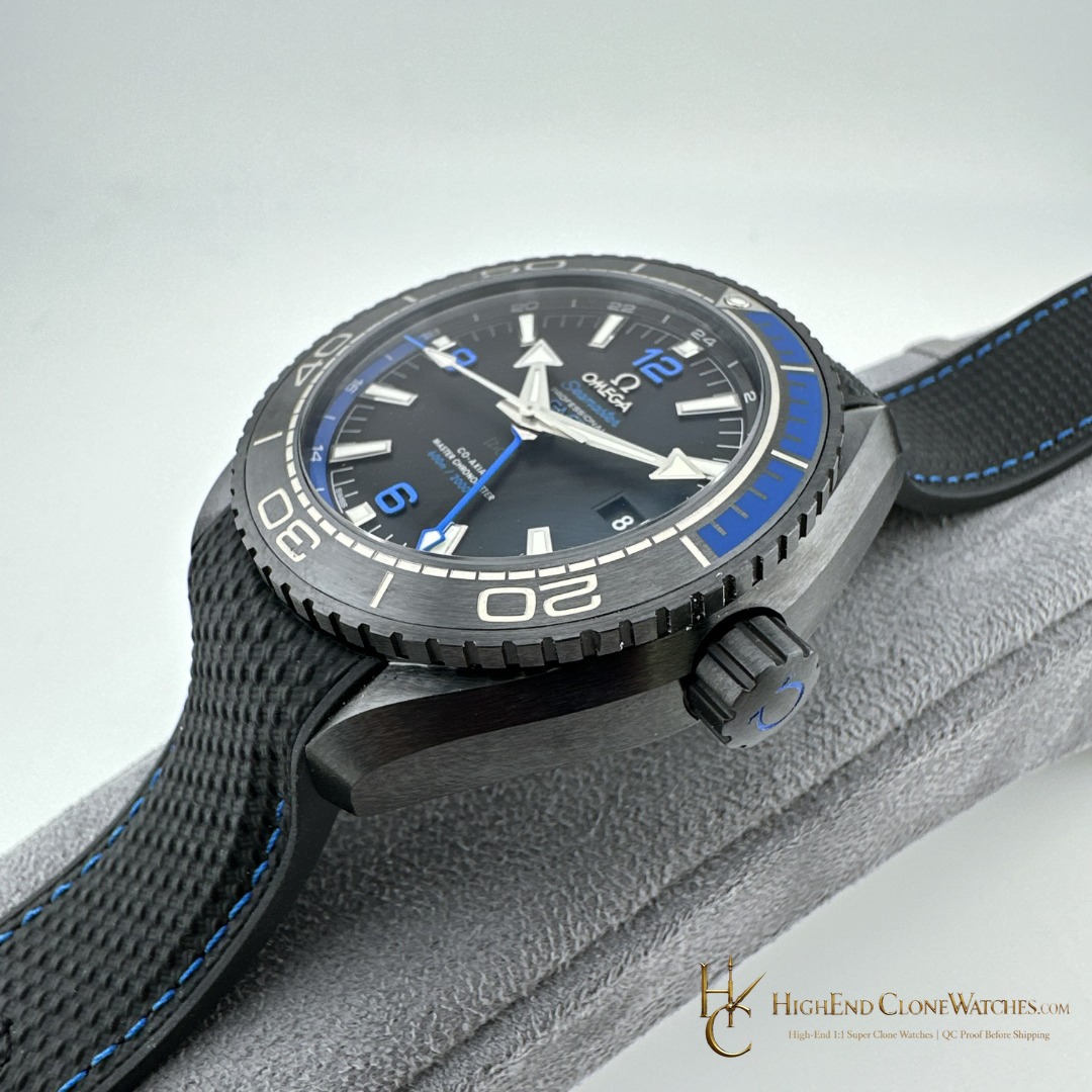 Omega Seamaster Planet Ocean 600m Deep Black 215.92.46.22.01.002 45.5mm product view super clone watch