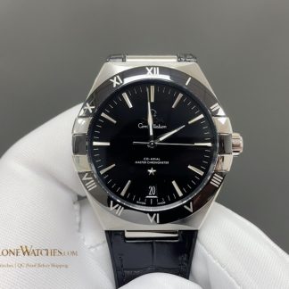 Omega Constellation steel on leather strap 131.33.41.21.01.001 41mm product view super clone watch
