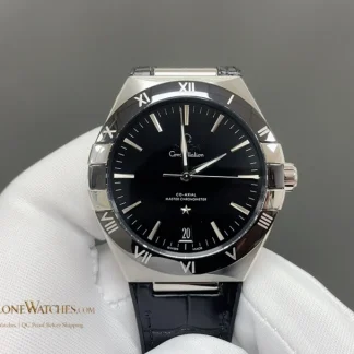 Omega Constellation steel on leather strap 131.33.41.21.01.001 41mm product view super clone watch