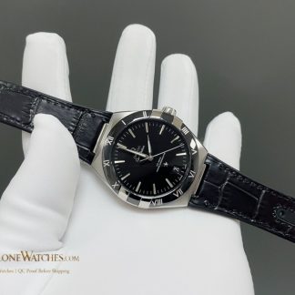 Omega Constellation steel on leather strap 131.33.41.21.01.001 41mm product view super clone watch