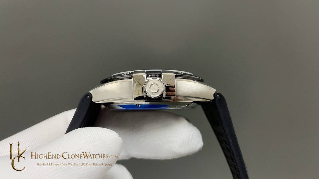 Omega Constellation steel on leather strap 131.33.41.21.01.001 41mm product view super clone watch
