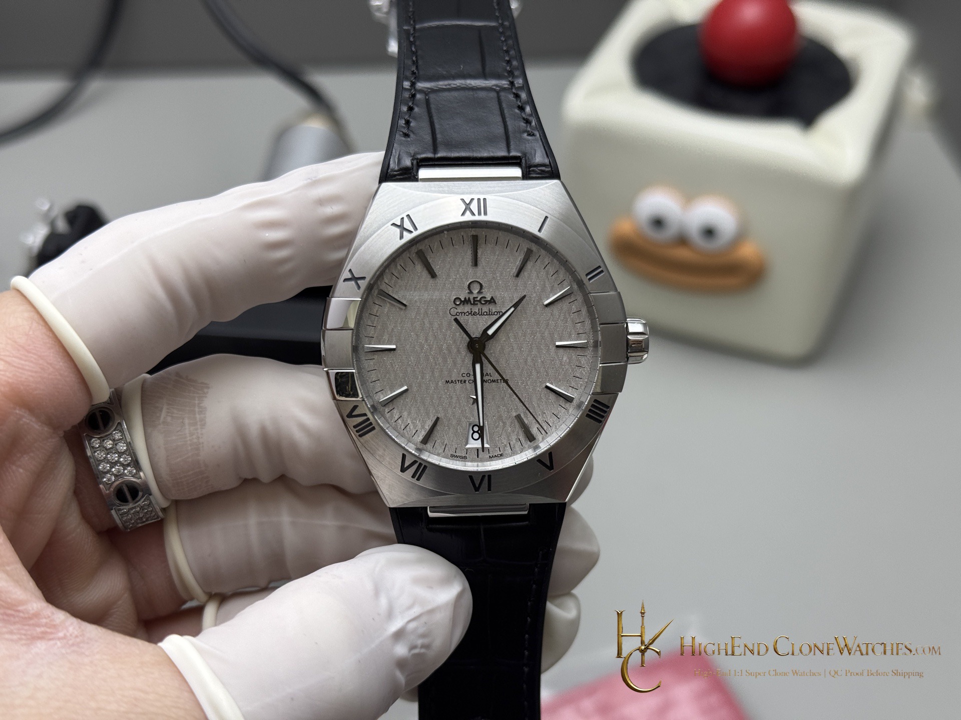 Omega Constellation Steel On Rubber Strap 131.12.41.21.06.001 41mm product view super clone watch