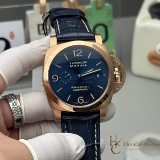 Panerai 18K Rose Gold Blue Dial Luminor Marina Goldtech PAM1114 product view super clone watch