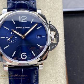 Panerai Blue Dial 42mm Luminor Due PAM1274 product view super clone watch