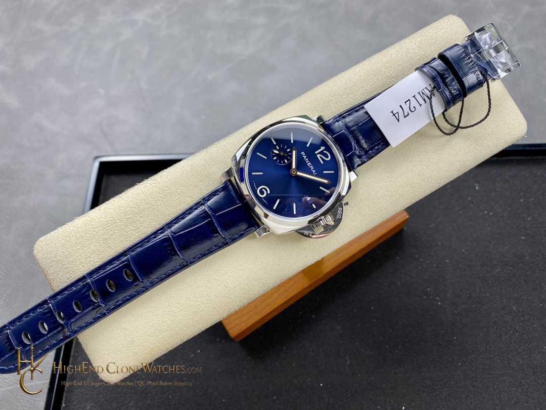 Panerai Blue Dial 42mm Luminor Due PAM1274 product view super clone watch