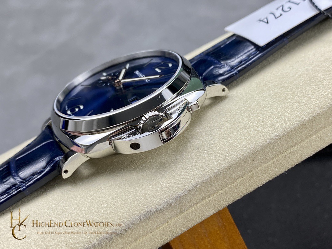 Panerai Blue Dial 42mm Luminor Due PAM1274 product view super clone watch