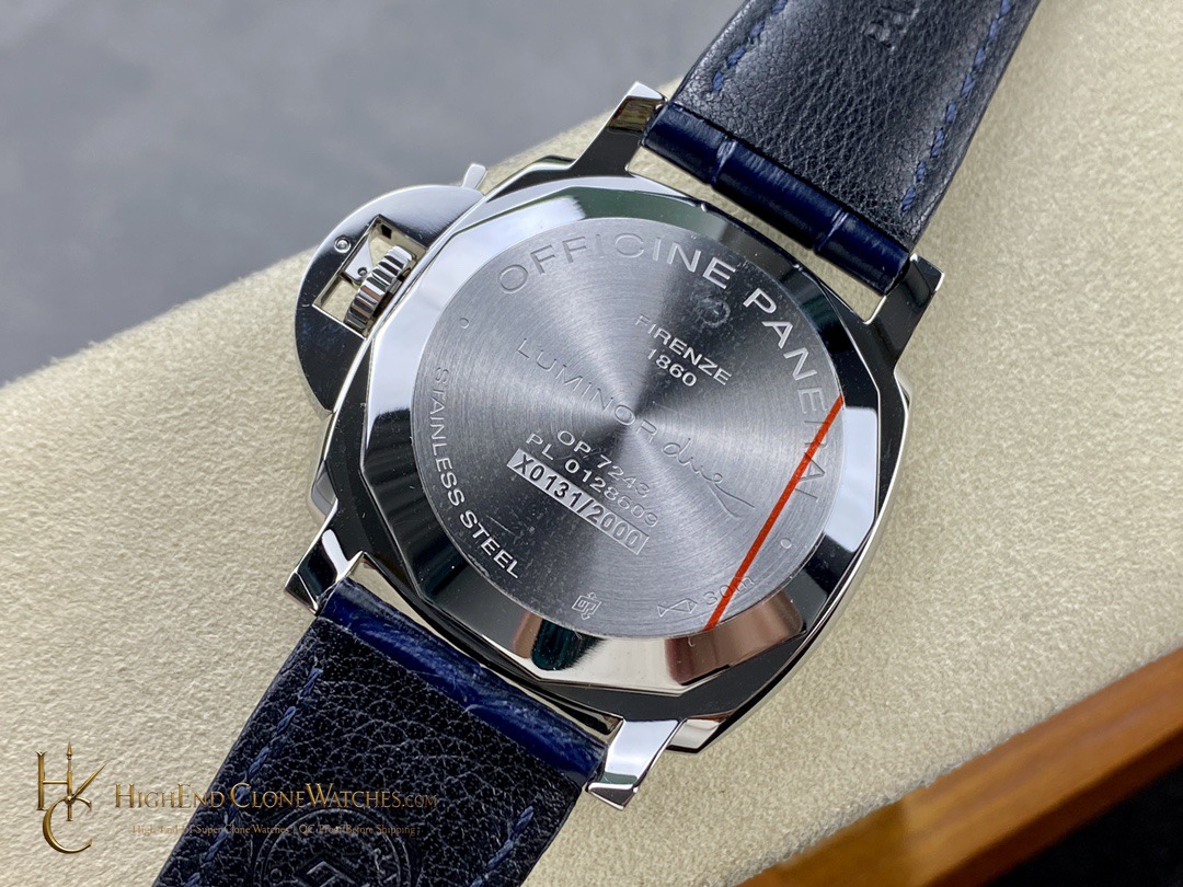 Panerai Blue Dial 42mm Luminor Due PAM1274 product view super clone watch