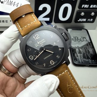 Panerai Luminor 1950 3 Days GMT Automatic PAM00441 Black Dial product view super clone watch