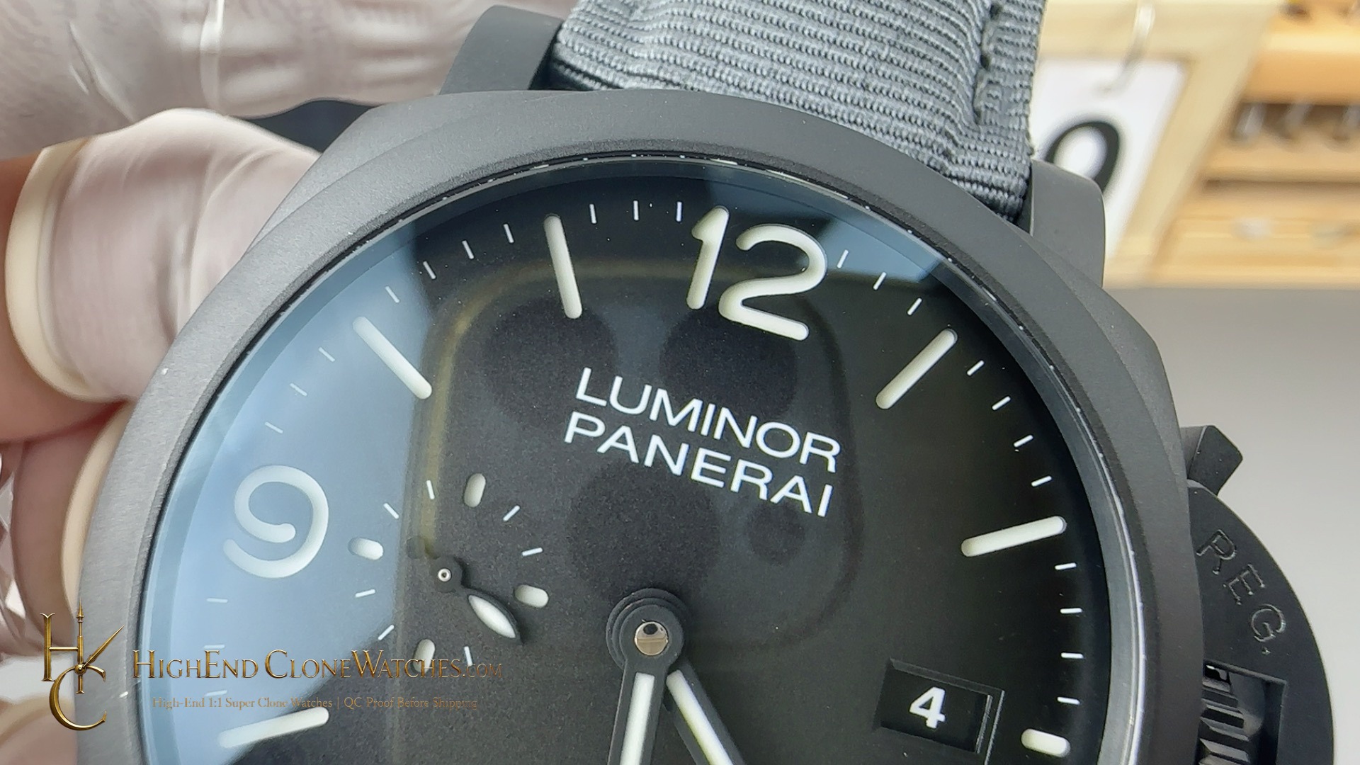 Panerai Luminor BiTempo Titanium DLC - New York PAM01467 44mm product view super clone watch