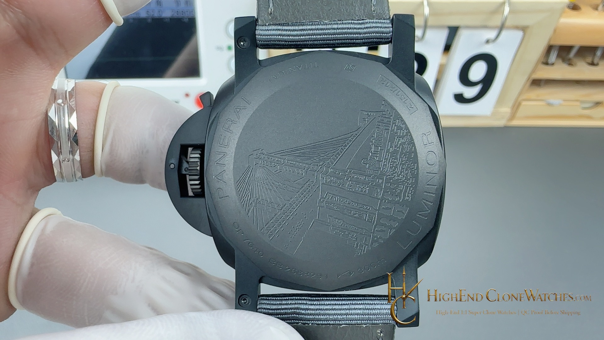 Panerai Luminor BiTempo Titanium DLC - New York PAM01467 44mm product view super clone watch