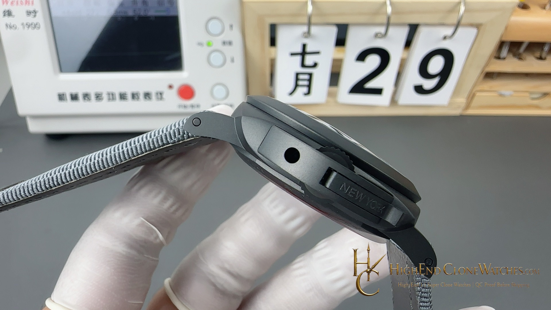 Panerai Luminor BiTempo Titanium DLC - New York PAM01467 44mm product view super clone watch