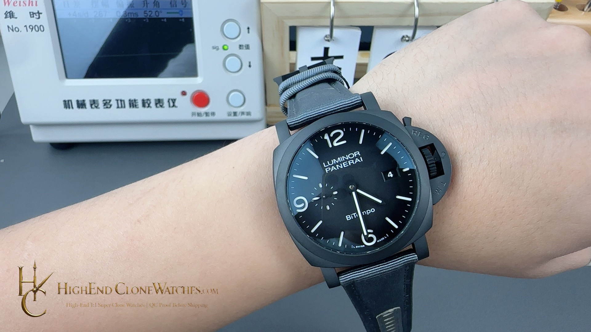 Panerai Luminor BiTempo Titanium DLC - New York PAM01467 44mm product view super clone watch