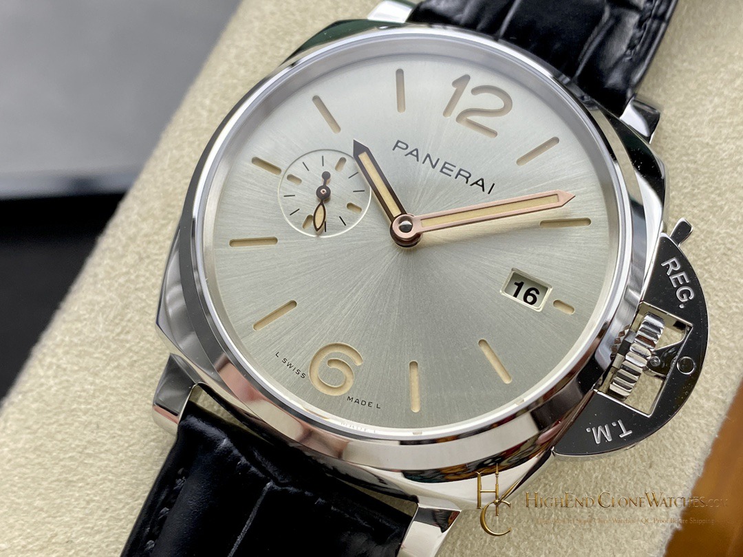 Panerai Luminor Due Automatic Champagne Dial 42mm PAM01249 product view super clone watch
