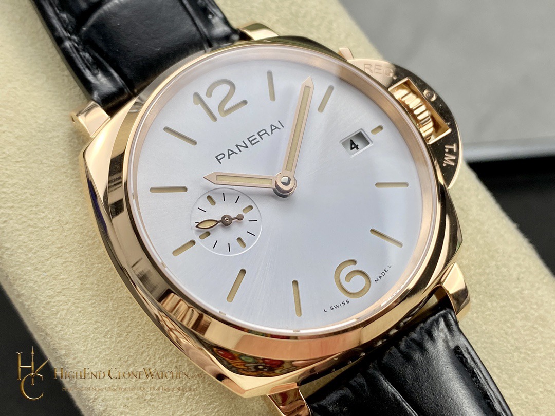 Panerai Luminor Due Goldtech PAM01336 White Dial product view super clone watch