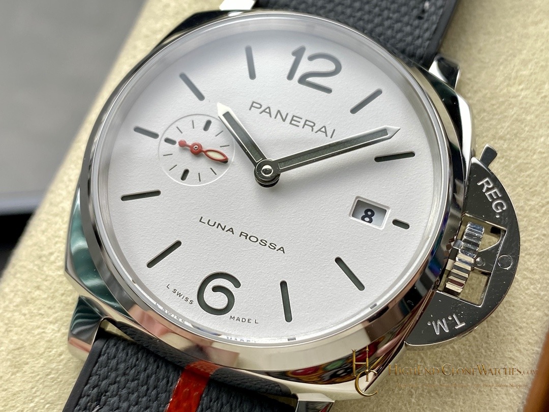 Panerai Luminor Due Luna Rossa PAM01381 White Dial 42mm product view super clone watch