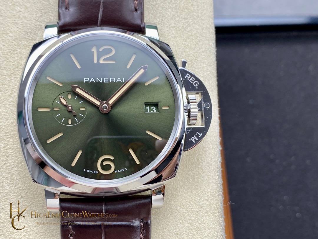 Panerai Luminor Due Platinumtech PAM01329 Green Dial product view super clone watch