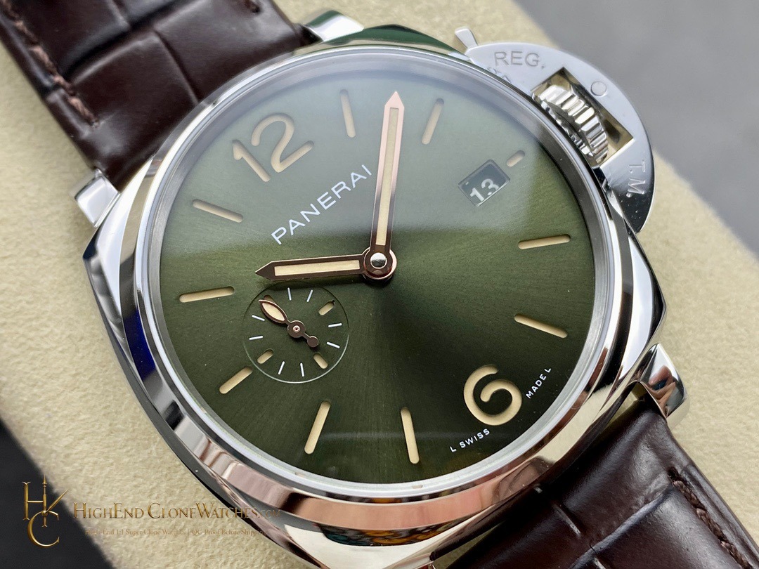 Panerai Luminor Due Platinumtech PAM01329 Green Dial product view super clone watch