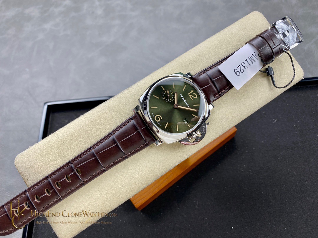 Panerai Luminor Due Platinumtech PAM01329 Green Dial product view super clone watch