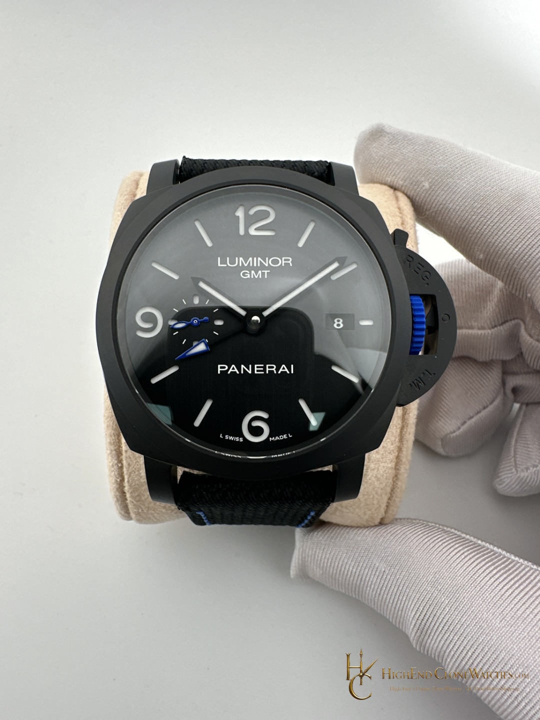 Panerai Luminor Gmt Bucherer Blue PAM01176 product view super clone watch