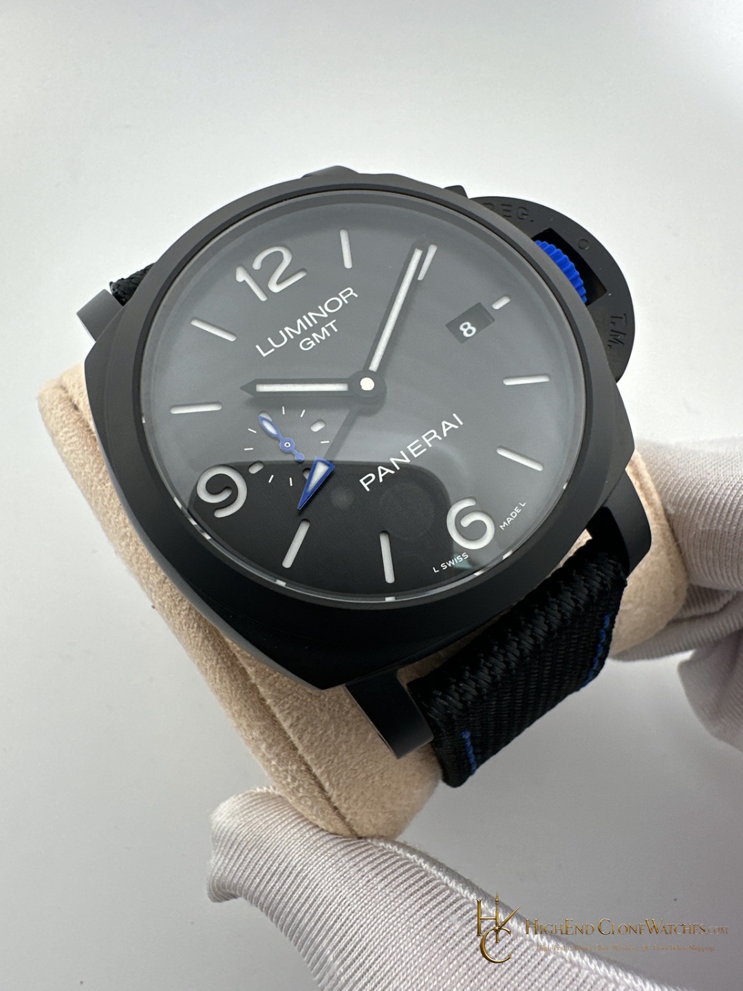 Panerai Luminor Gmt Bucherer Blue PAM01176 product view super clone watch
