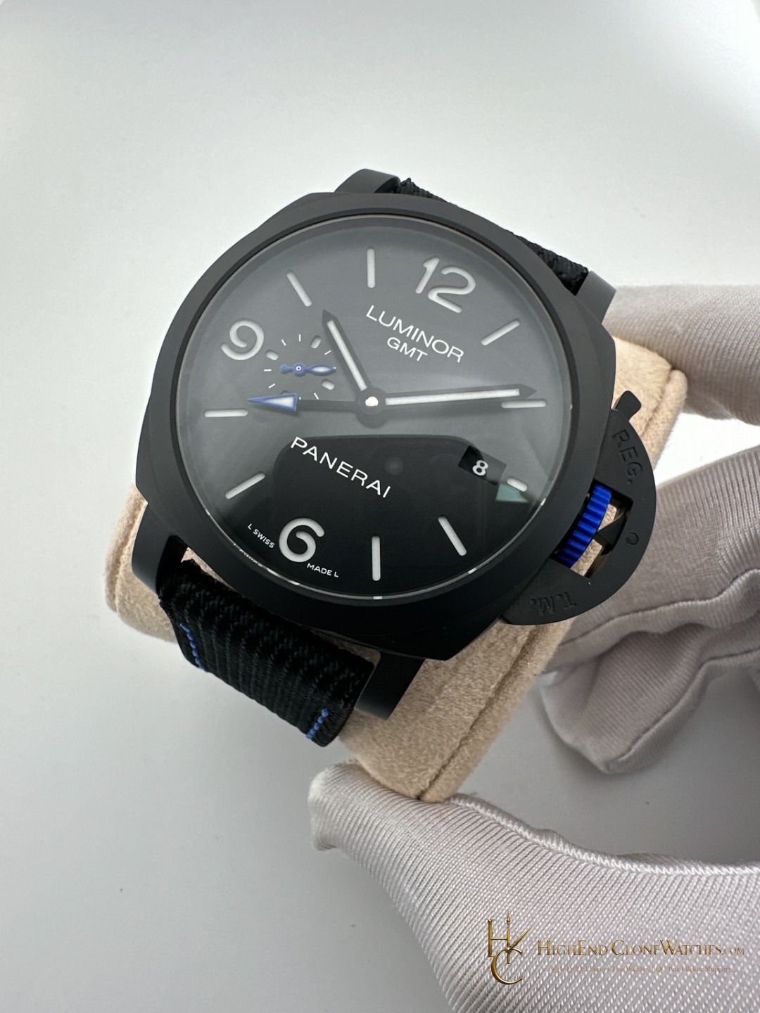 Panerai Luminor Gmt Bucherer Blue PAM01176 product view super clone watch