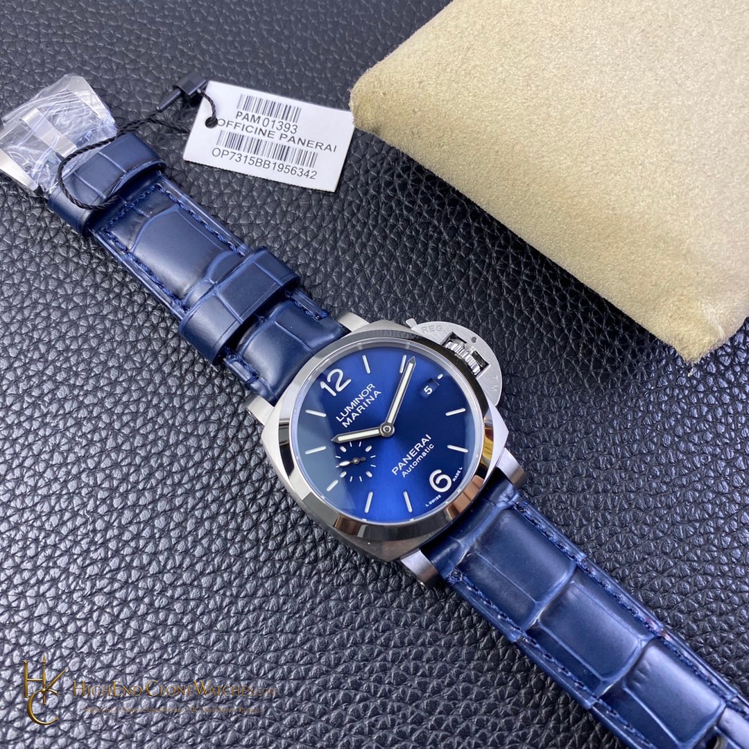 Panerai Luminor Marina 1950 3 Days Automatic PAM01393 Blue Dial 42mm product view super clone watch
