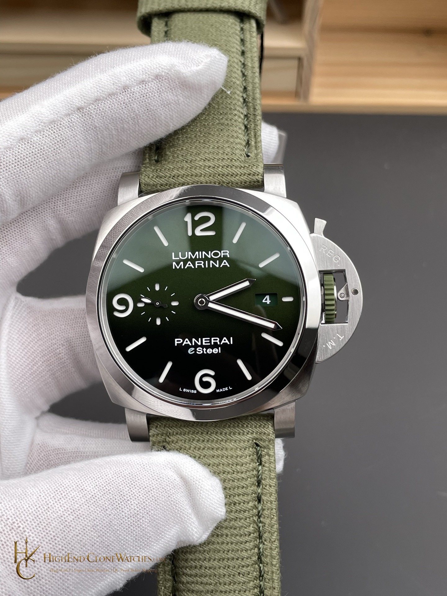Panerai Luminor Marina Verde Smeraldo PAM01356 44mm product view super clone watch