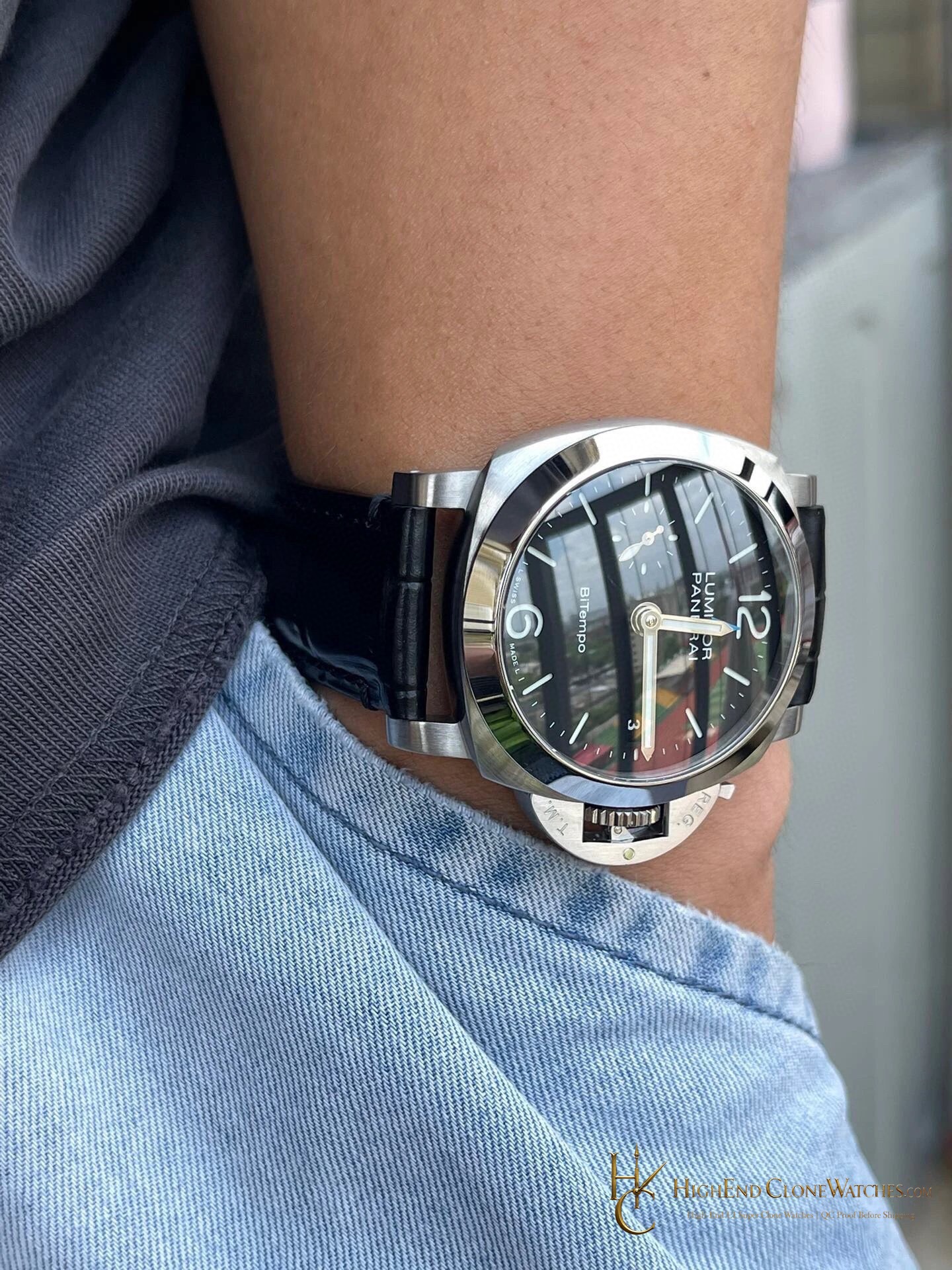 Panerai Luminor Quaranta BiTempo PAM01365 product view super clone watch