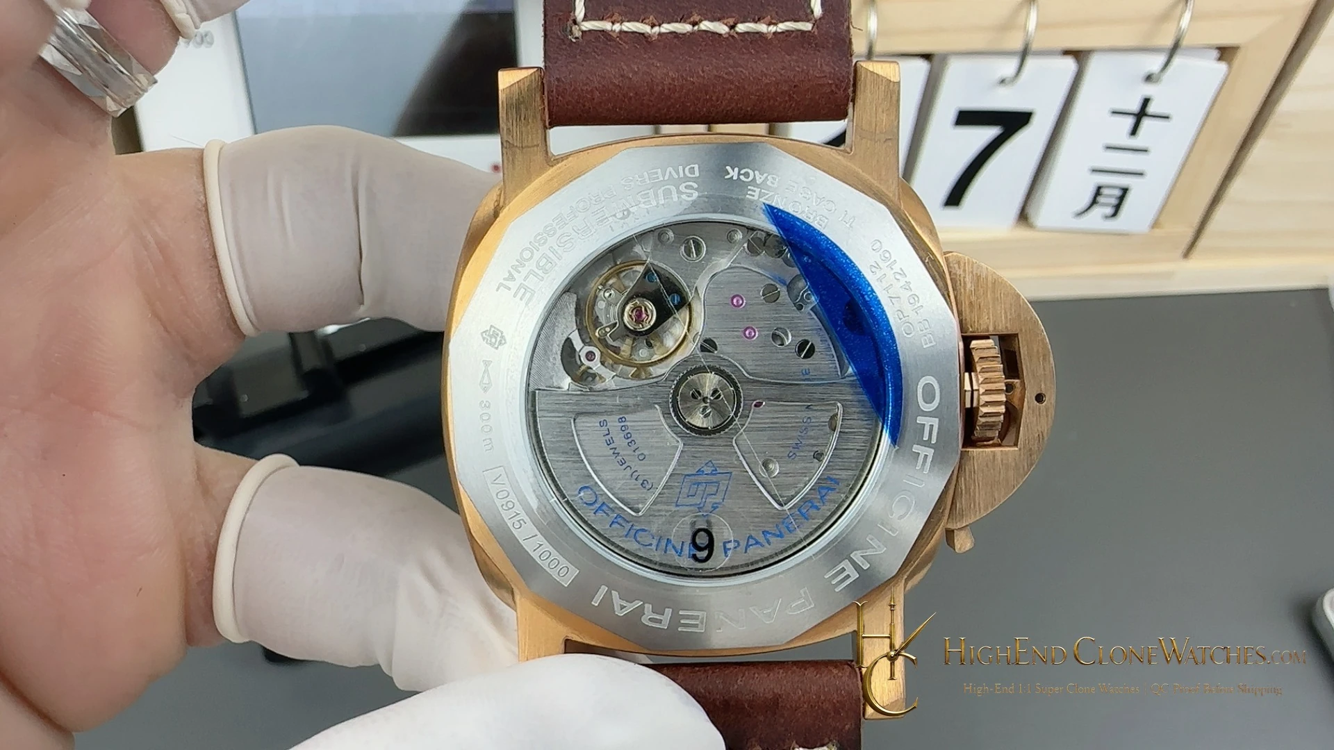 Panerai Submersible Bronzo PAM00968 Brown Dial product view super clone watch - product view 3