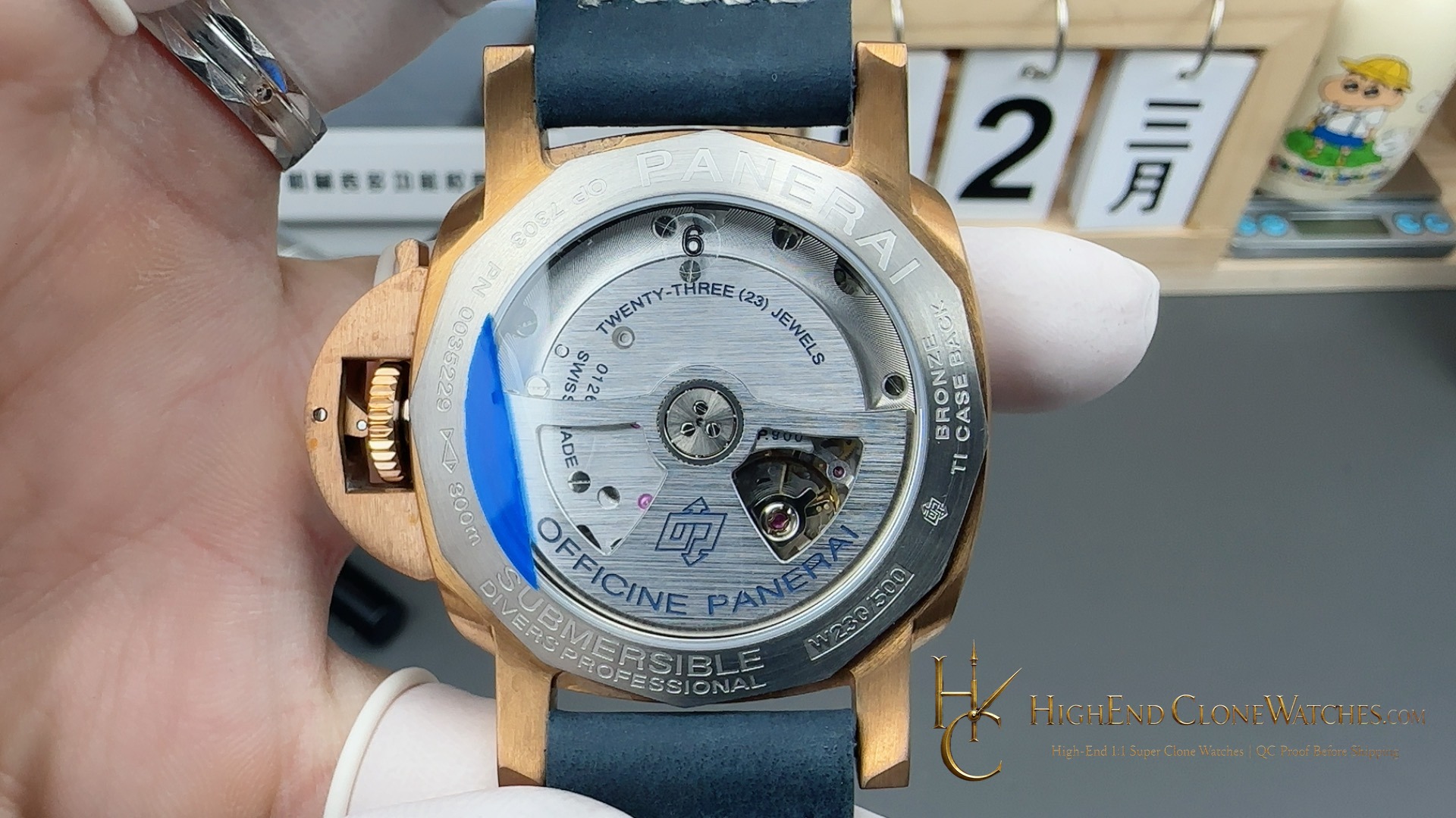 Panerai Submersible Bronzo PAM01074 Blue Dial product view super clone watch