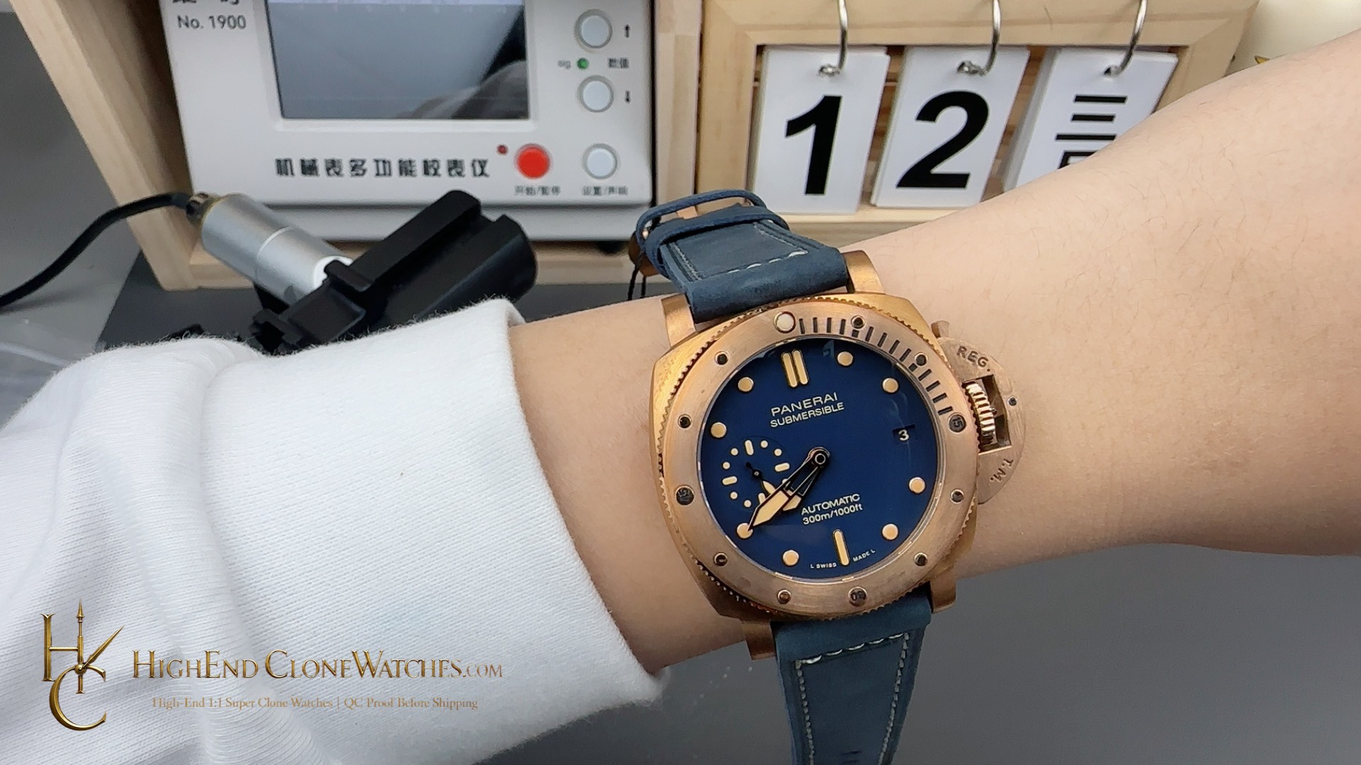 Panerai Submersible Bronzo PAM01074 Blue Dial product view super clone watch