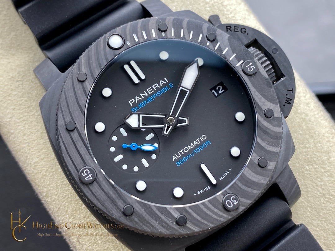 Panerai Submersible Carbotech PAM02231 Black Dial product view super clone watch