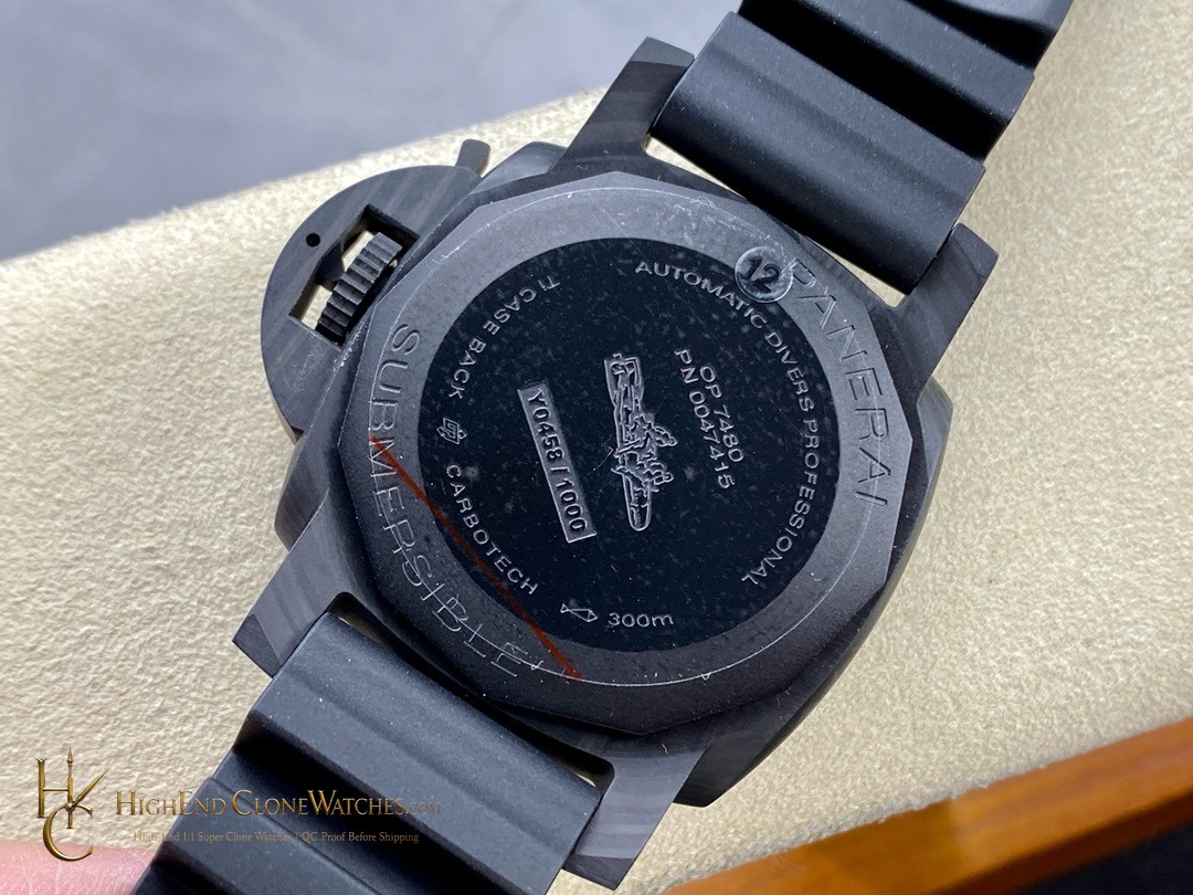 Panerai Submersible Carbotech PAM02231 Black Dial product view super clone watch