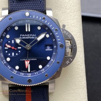 Panerai Submersible GMT Luna Rossa Titanio PAM01507 42mm product view super clone watch