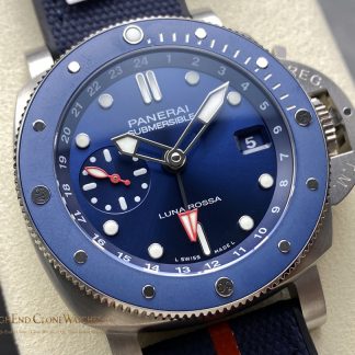 Panerai Submersible GMT Luna Rossa Titanio PAM01507 42mm product view super clone watch