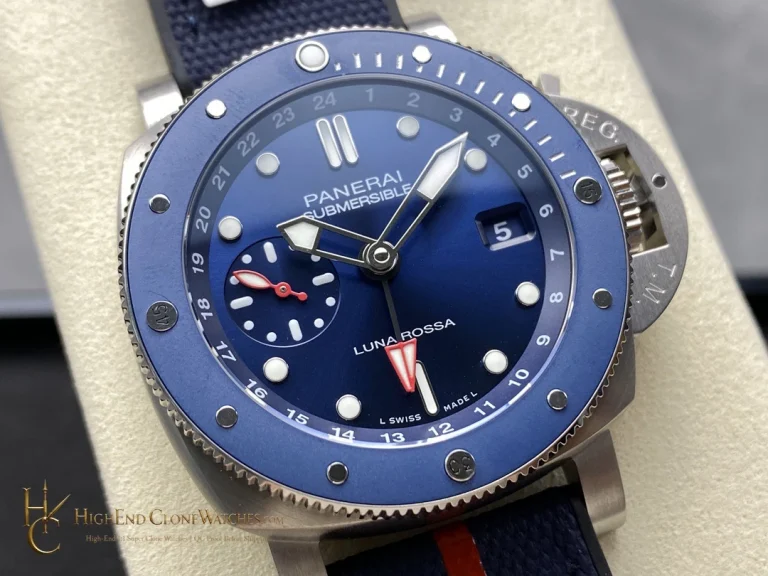 Panerai Submersible GMT Luna Rossa Titanio PAM01507 42mm product view super clone watch