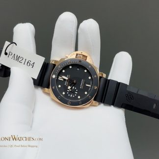 Panerai Submersible Goldtech PAM02164 Black Dial product view super clone watch