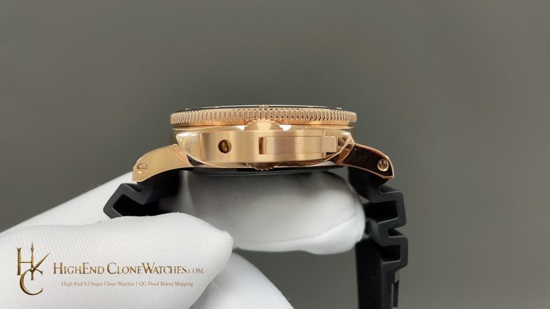 Panerai Submersible Goldtech PAM02164 Black Dial product view super clone watch