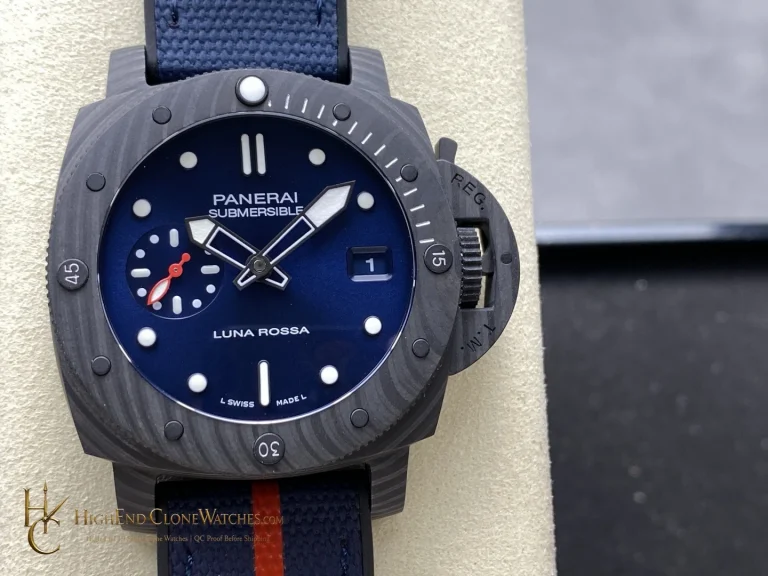 Panerai Submersible Luna Rossa Carbotech PAM01563 Blue Dial product view super clone watch