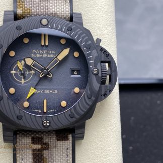 Panerai Submersible QuarantaQuattro GMT Navy SEALs Carbotech 44mm PAM01513 product view super clone watch