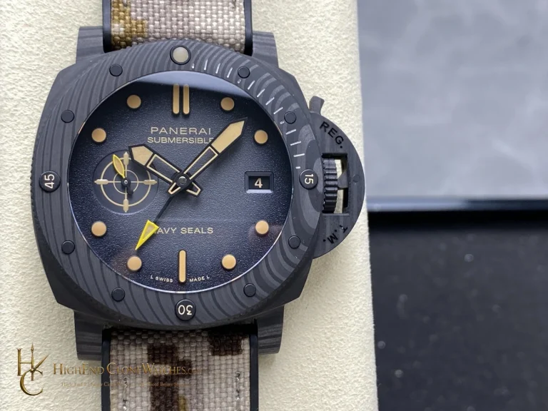 Panerai Submersible QuarantaQuattro GMT Navy SEALs Carbotech 44mm PAM01513 product view super clone watch