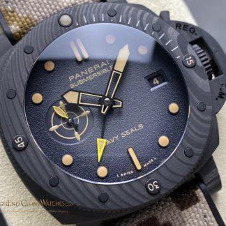 Panerai Submersible QuarantaQuattro GMT Navy SEALs Carbotech 44mm PAM01513 product view super clone watch