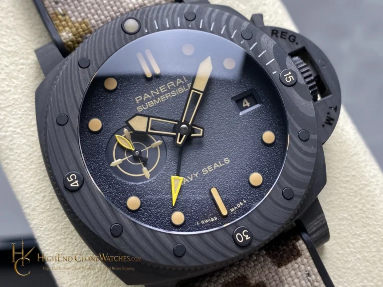 Panerai Submersible QuarantaQuattro GMT Navy SEALs Carbotech 44mm PAM01513 product view super clone watch