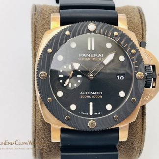 Panerai Submersible QuarantaQuattro Goldtech OroCarbo PAM1070 product view super clone watch