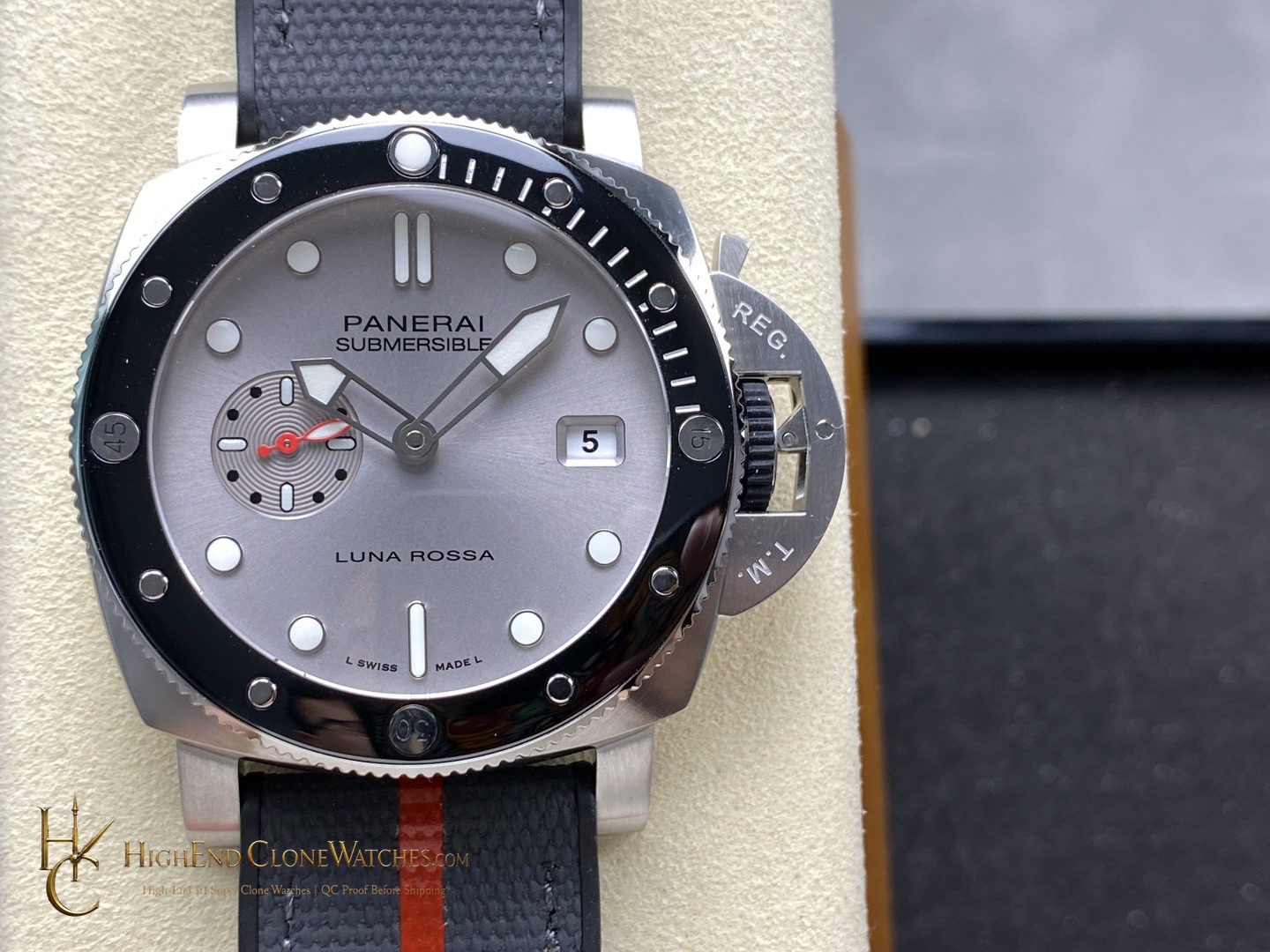 Panerai Submersible QuarantaQuattro Luna Rossa PAM01681 44mm product view super clone watch