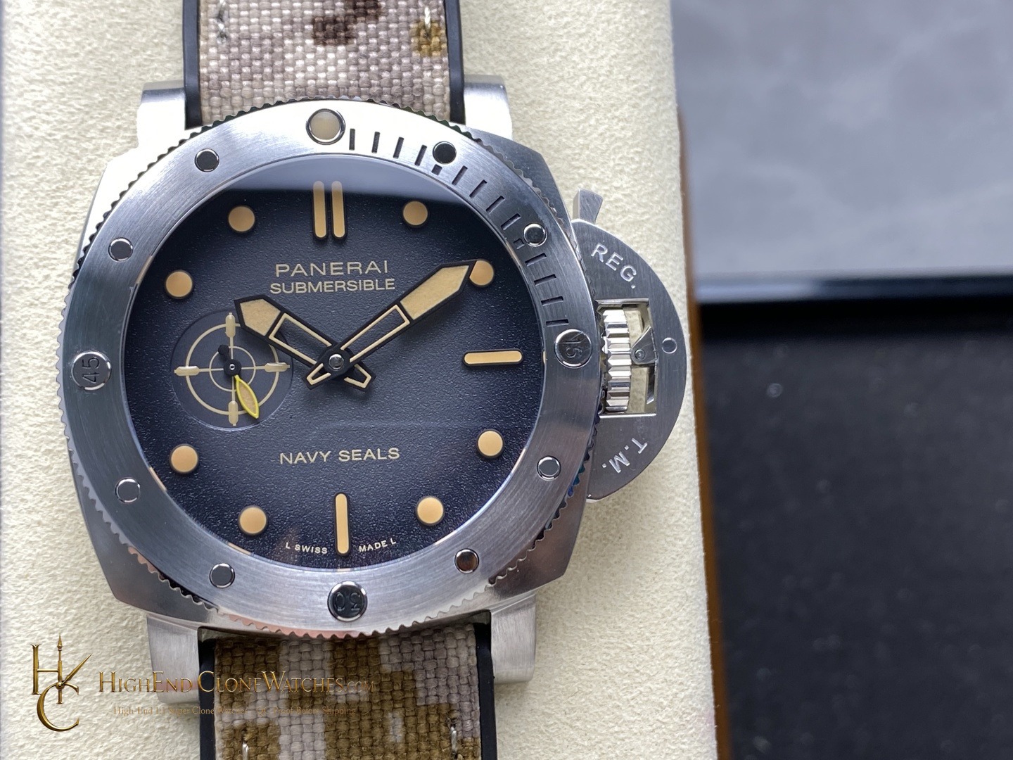 Panerai Submersible QuarantaQuattro Navy SEALs 44mm PAM01518 product view super clone watch