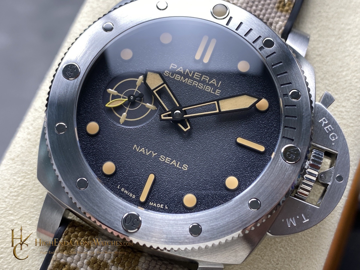 Panerai Submersible QuarantaQuattro Navy SEALs 44mm PAM01518 product view super clone watch