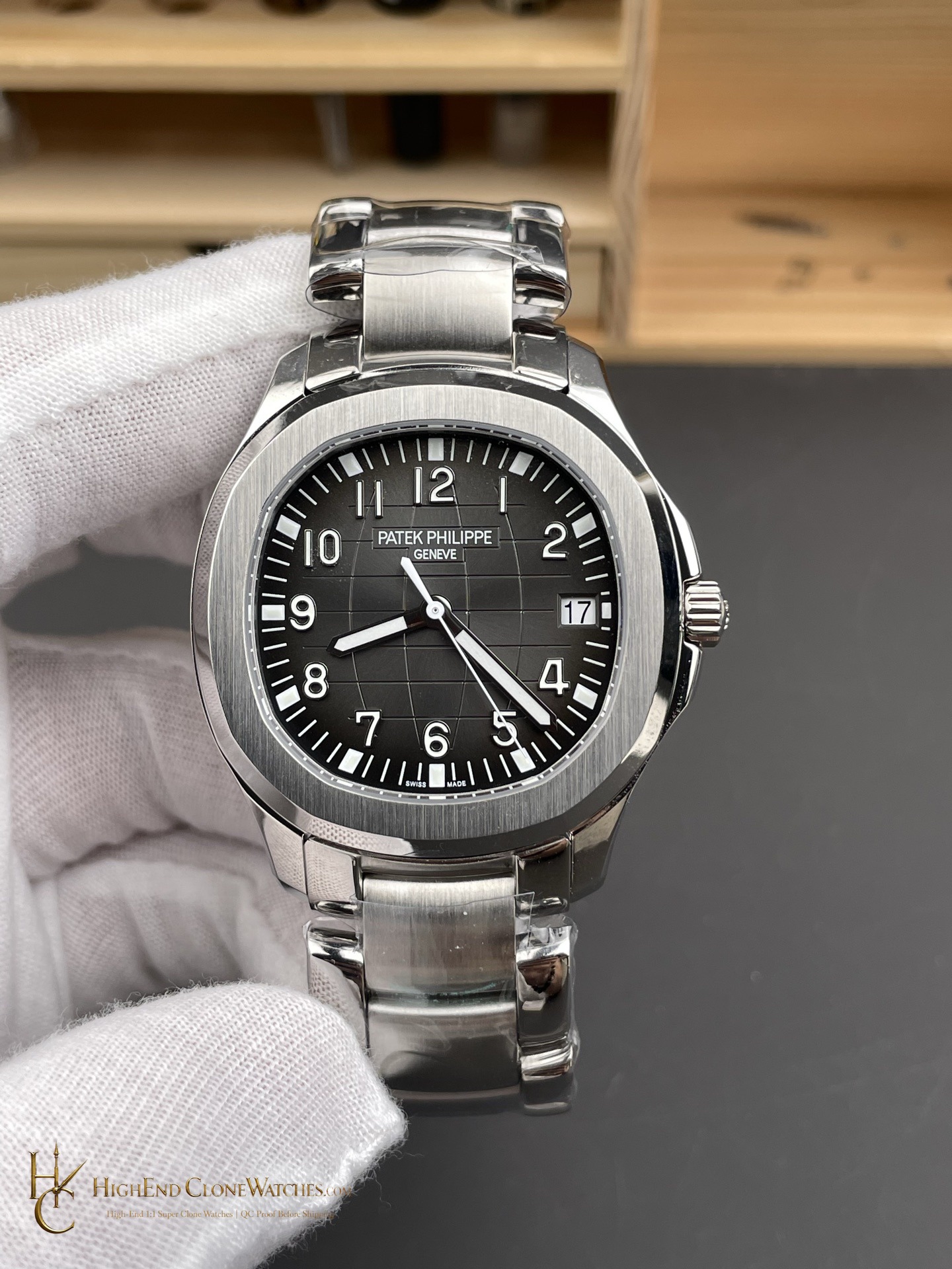 Patek Philippe Aquanaut 5167/1A-001 Black Dial 40mm product view super clone watch